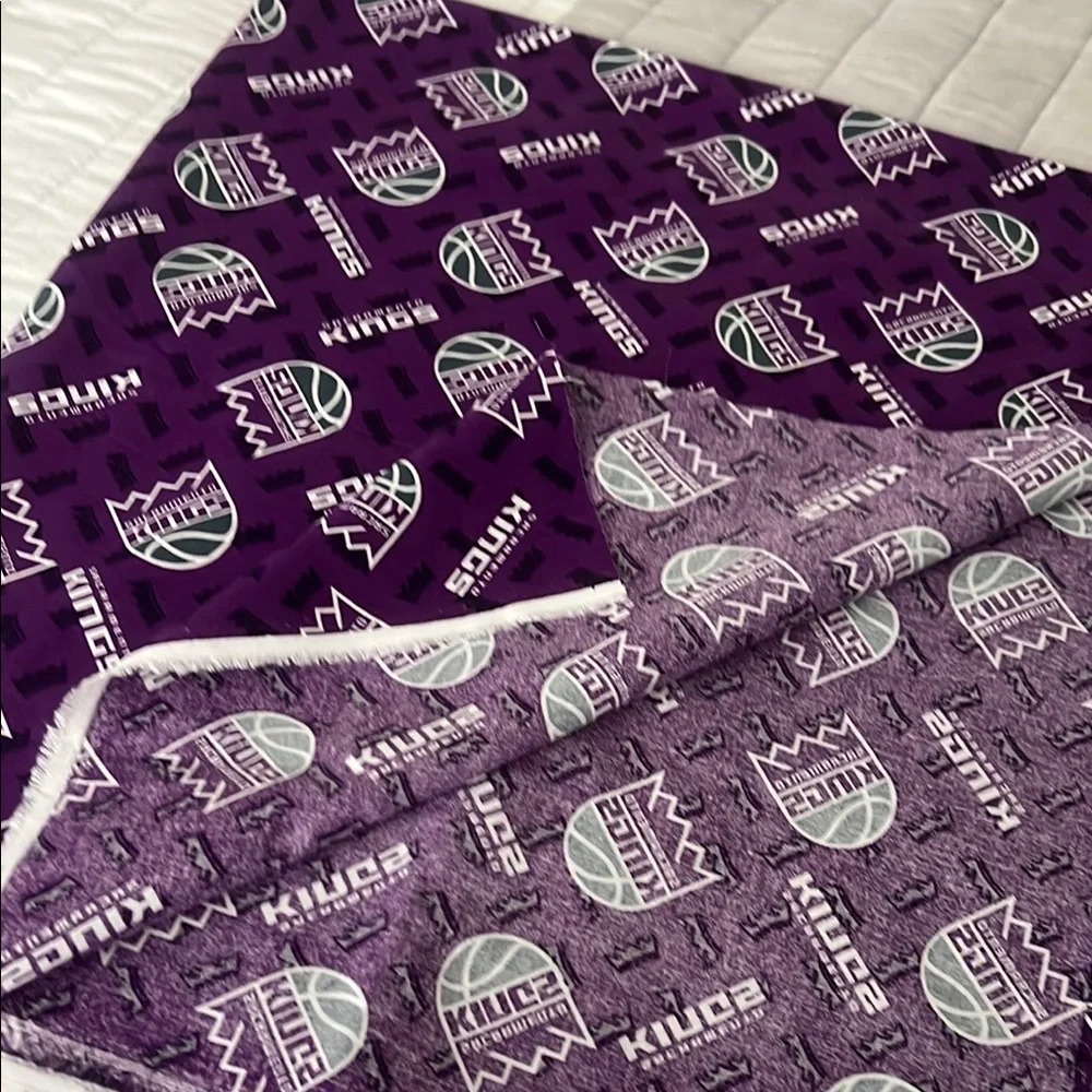 New 2- yards (sports teams) Sacramento Kings Purple Fabric - Picture 5 of 10